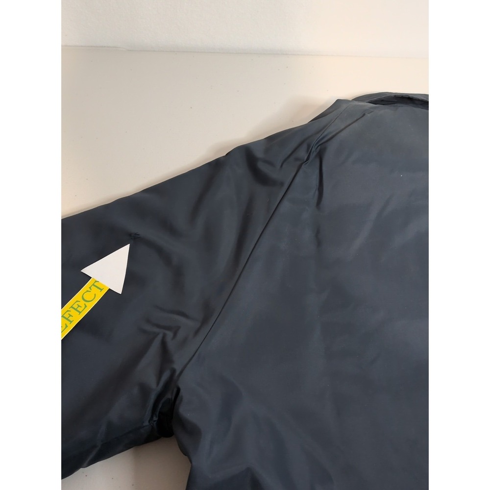 Vintage Artex Men's Navy Blue Windbreaker Jacket Sz L Faded Symbol USS Haleaka - Picture 11 of 12
